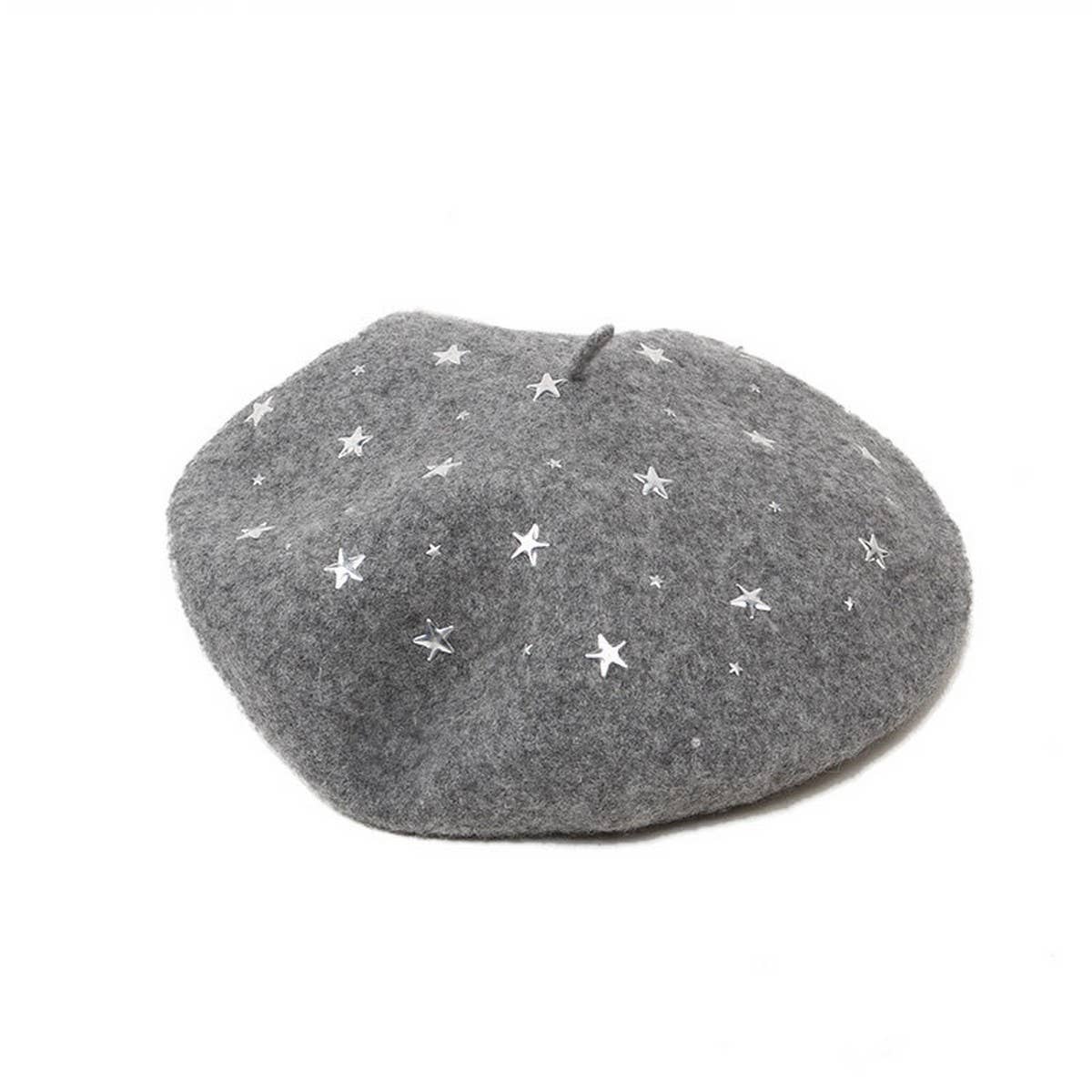 FIVE-POINTED STAR HOT DIAMOND FASHION BERET_CWAH1930