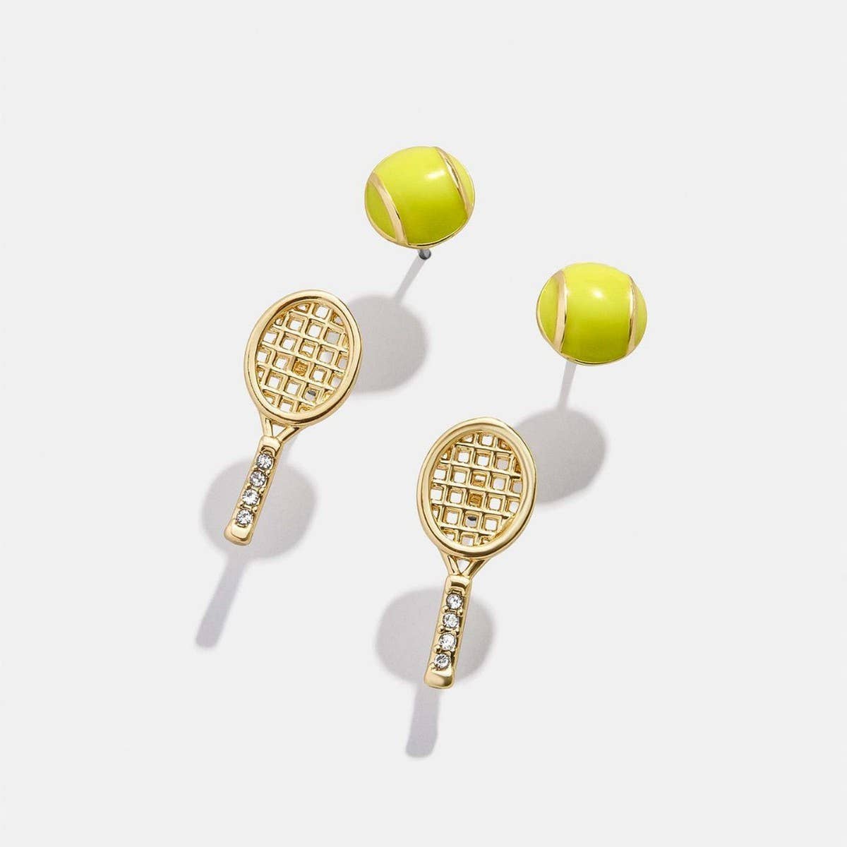 Sports Series Tennis Football Stud Earrings_CWAJE5066