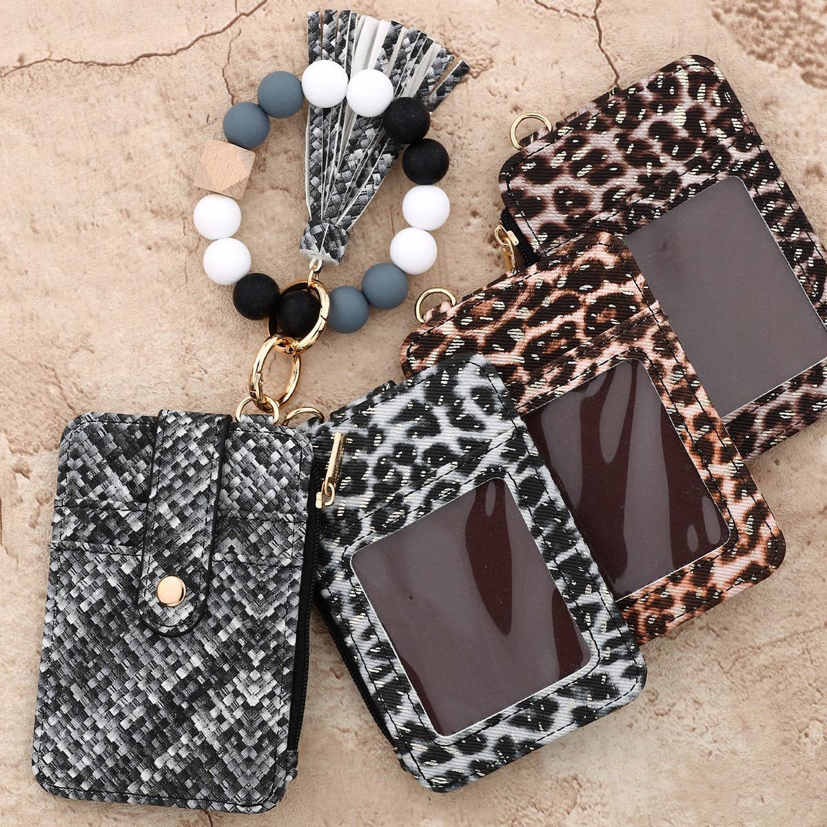 Leopard Mini Wallet PU Leather Card Coin Purse_CUAB00441