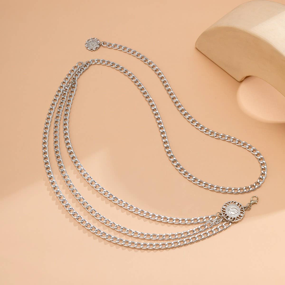 ALLOY MULTI LAYER WAIST CHAIN BODY CHAIN_CWMM0658