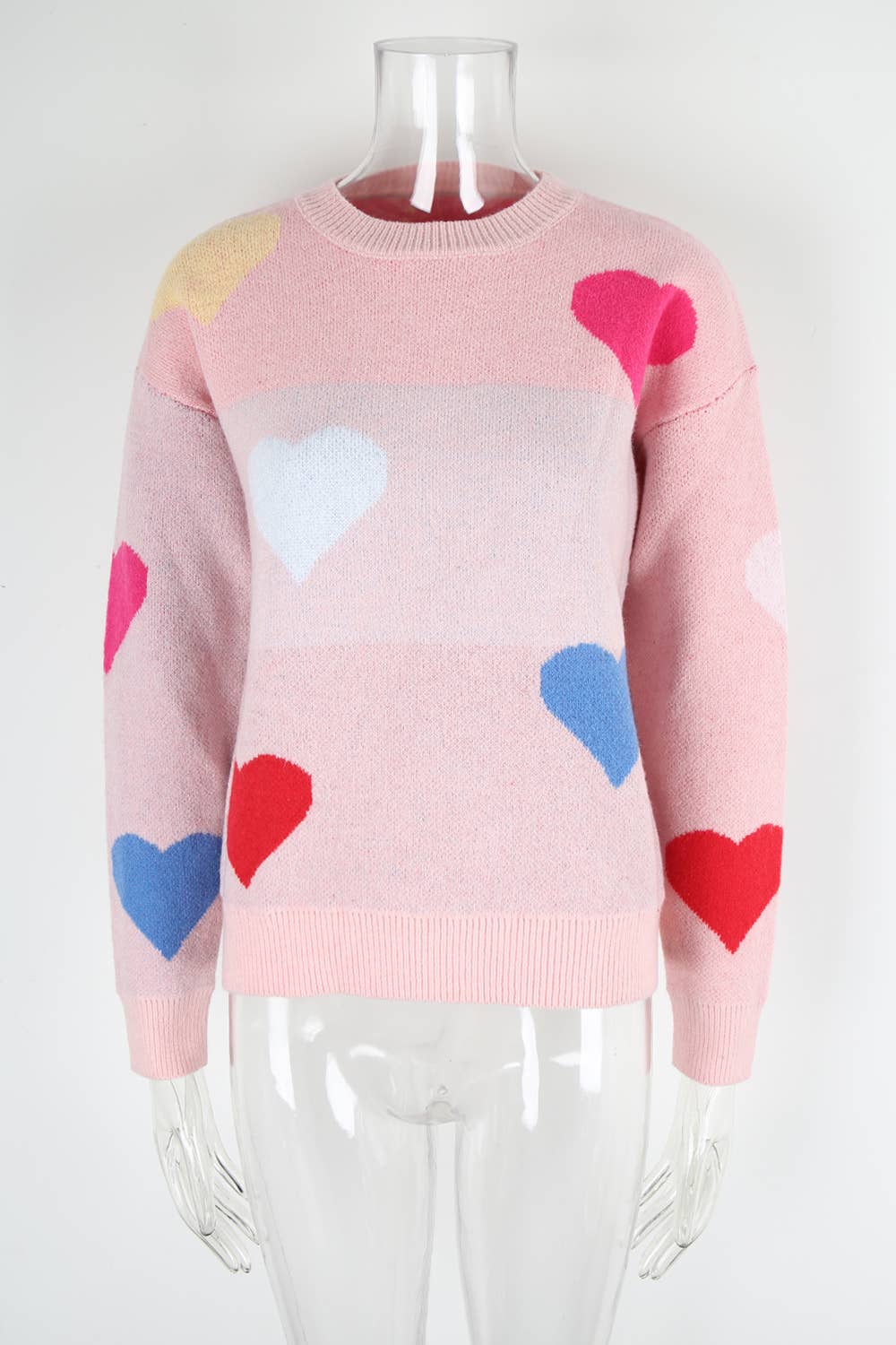 Valentine's Day small heart pullover sweater