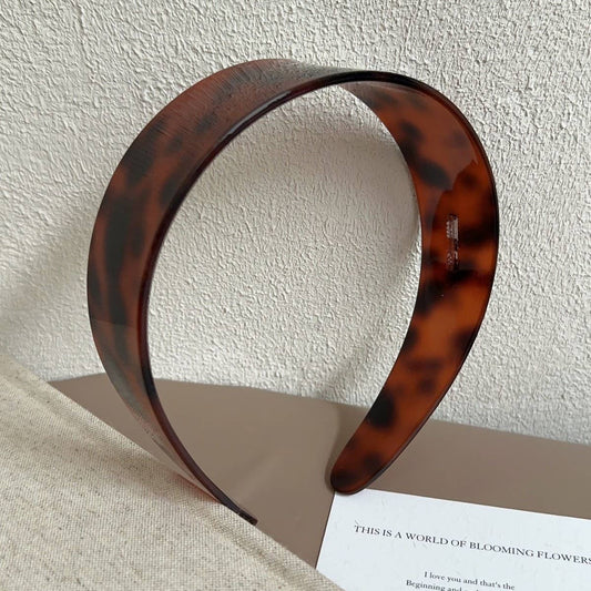 LEOPARD PRINT NON-SLIP WIDE BRIM HEADBAND