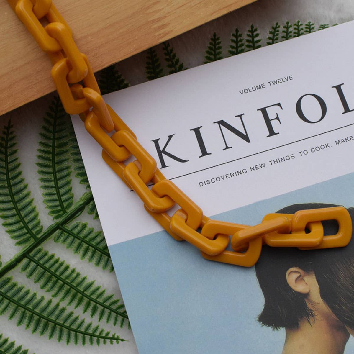 Acrylic Square Multi-Color Bag Chain,Bag Strap_CWMM5093