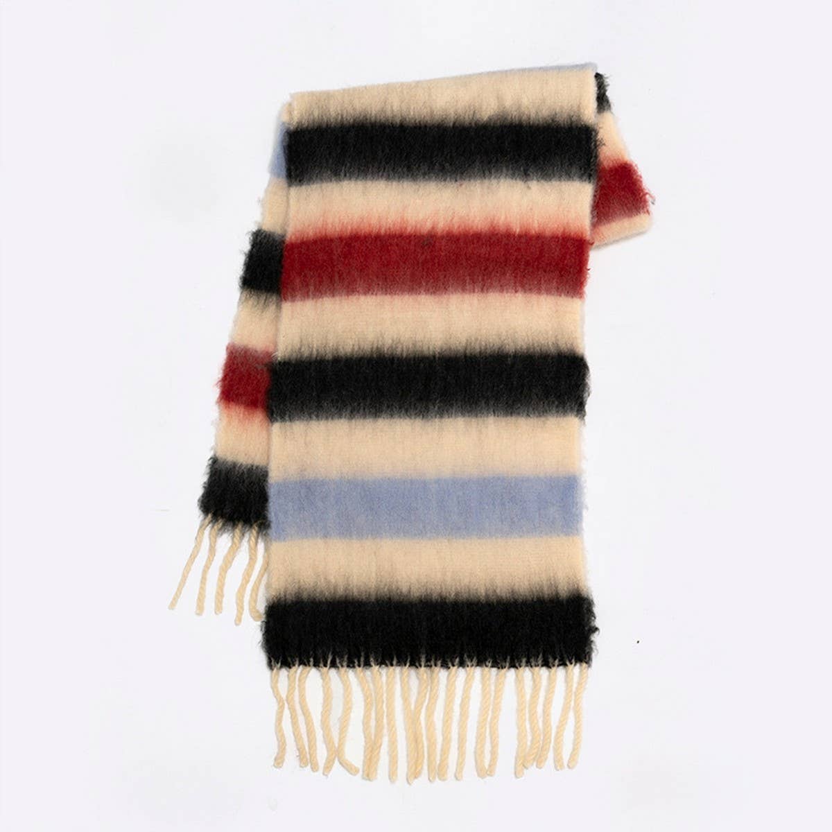 Color Stripe Scarf ? Soft Winter Wrap for Couples