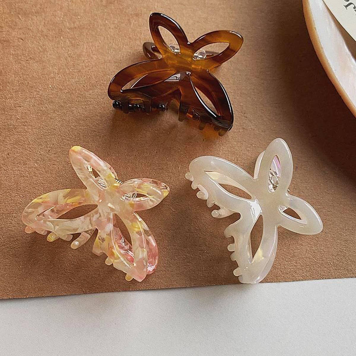 Mini Butterfly Acetate Hair Claw ? Elegant Clip