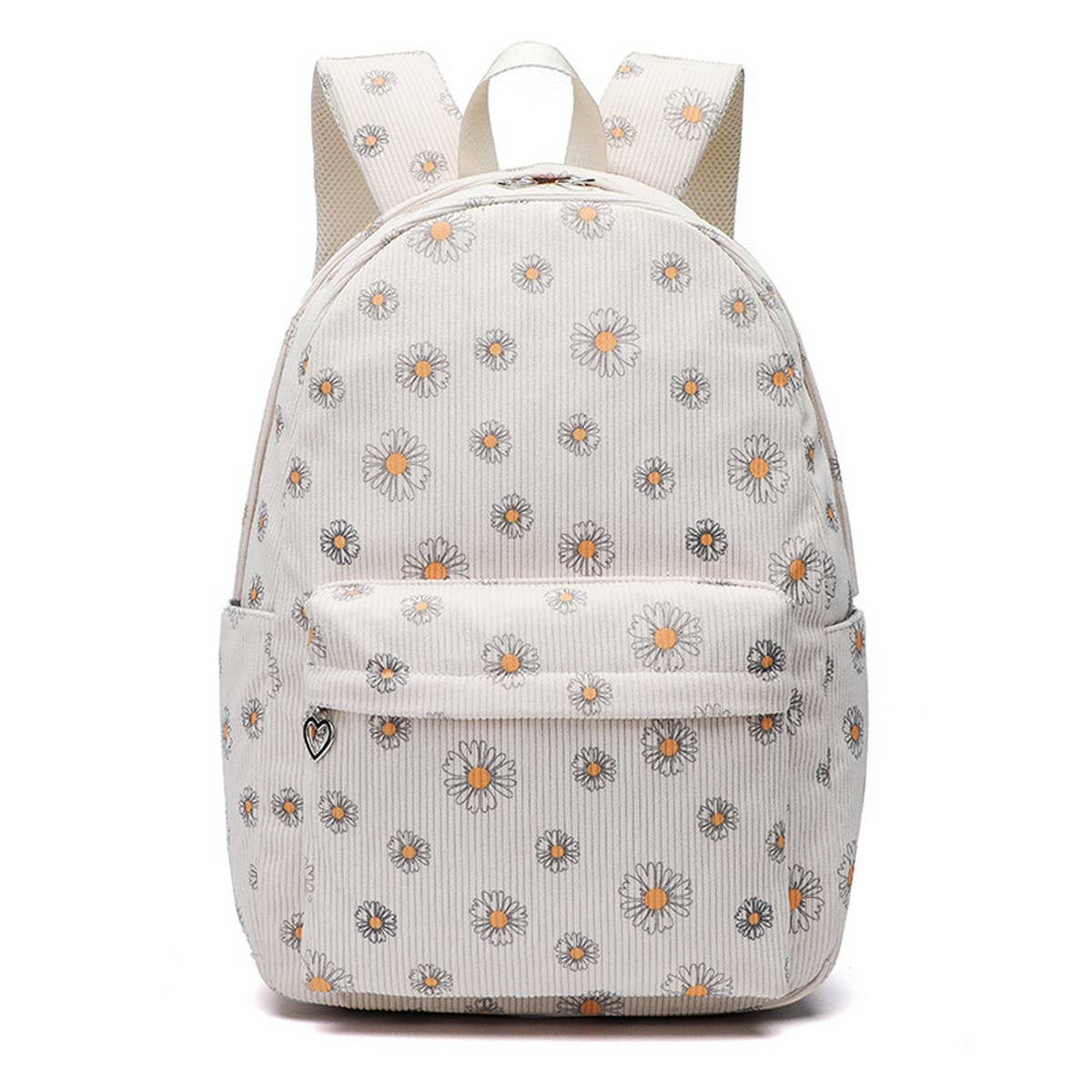 Corduroy Floral Backpacks for School Girls ? Large_CWAB5386
