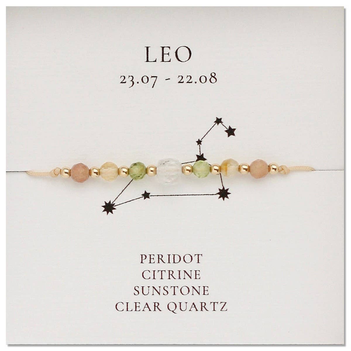 NATURAL STONE COMBINATION ZODIAC BEADED BRACELET_CWAB4627