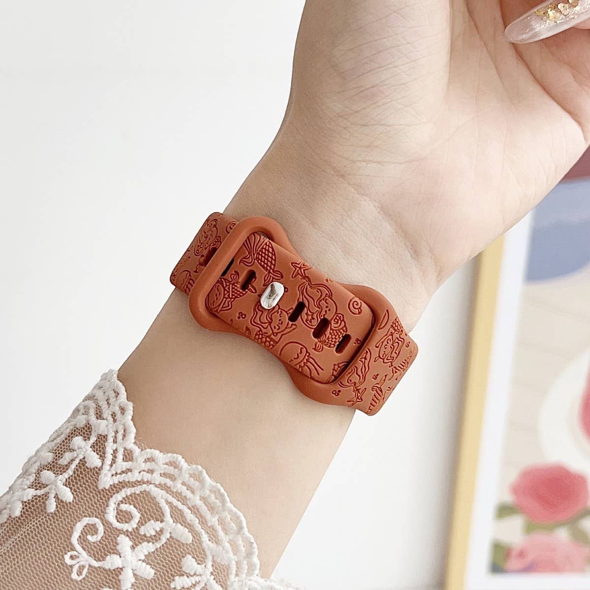 APPLE WATCH ULTRAS9S8 ENGRAVED MERMAID STRAP_CWWW0056