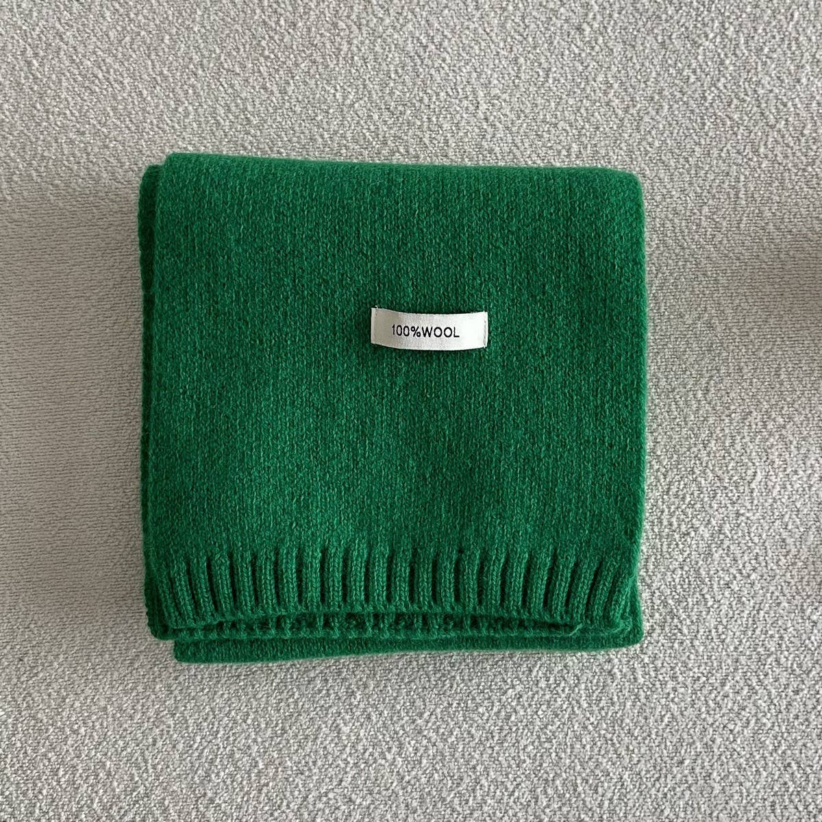 100% Wool Aurora Blue Knit Scarf - Soft & Warm_CWASC2285