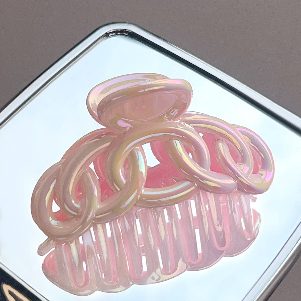 Candy gradient color fish tail bow tie hair grab