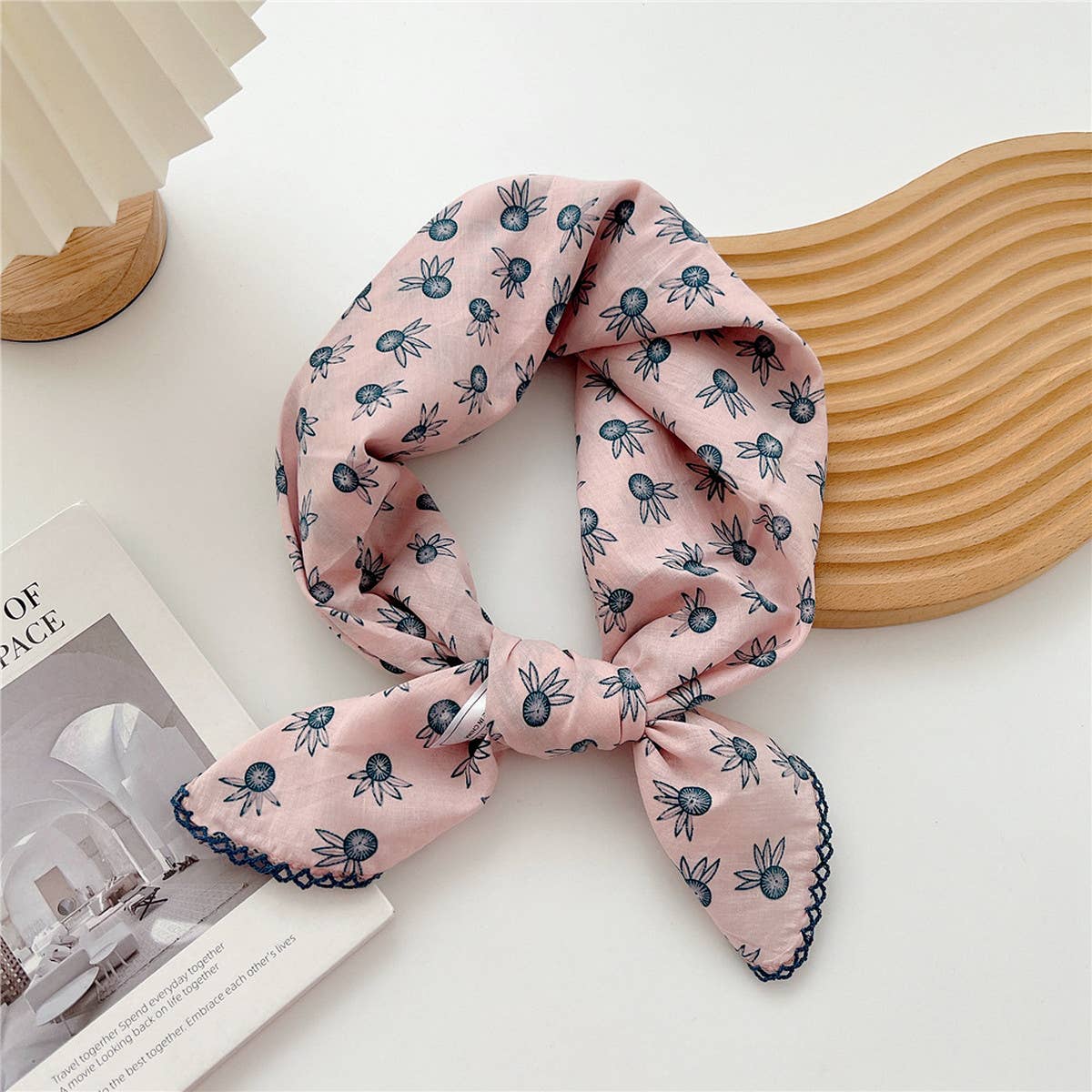 Cotton Linen Square Scarf for Women¡¯s Neck Wrap