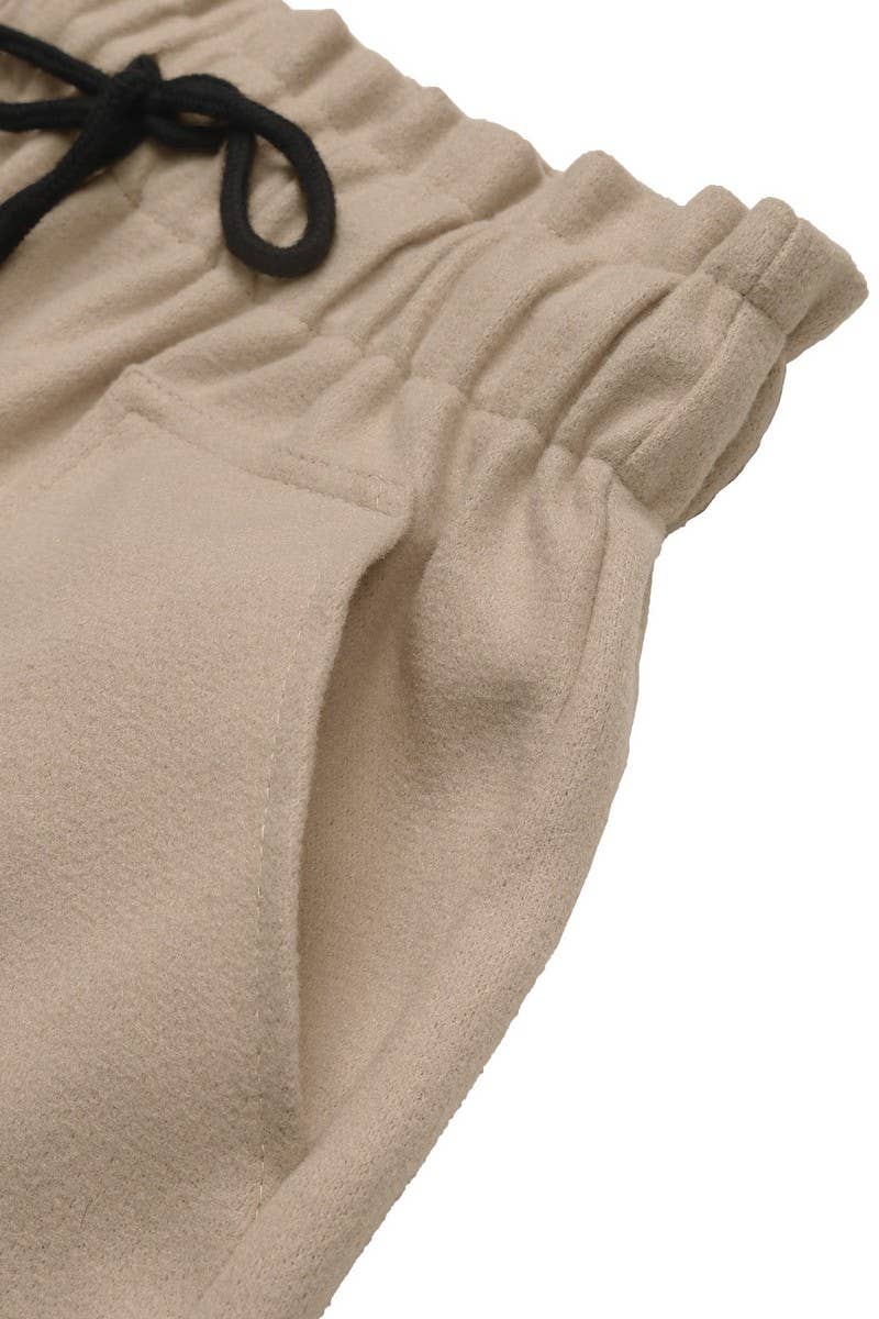 CWBSP0457_AUTUMN AND WINTER CASUAL ELASTIC SHORTS