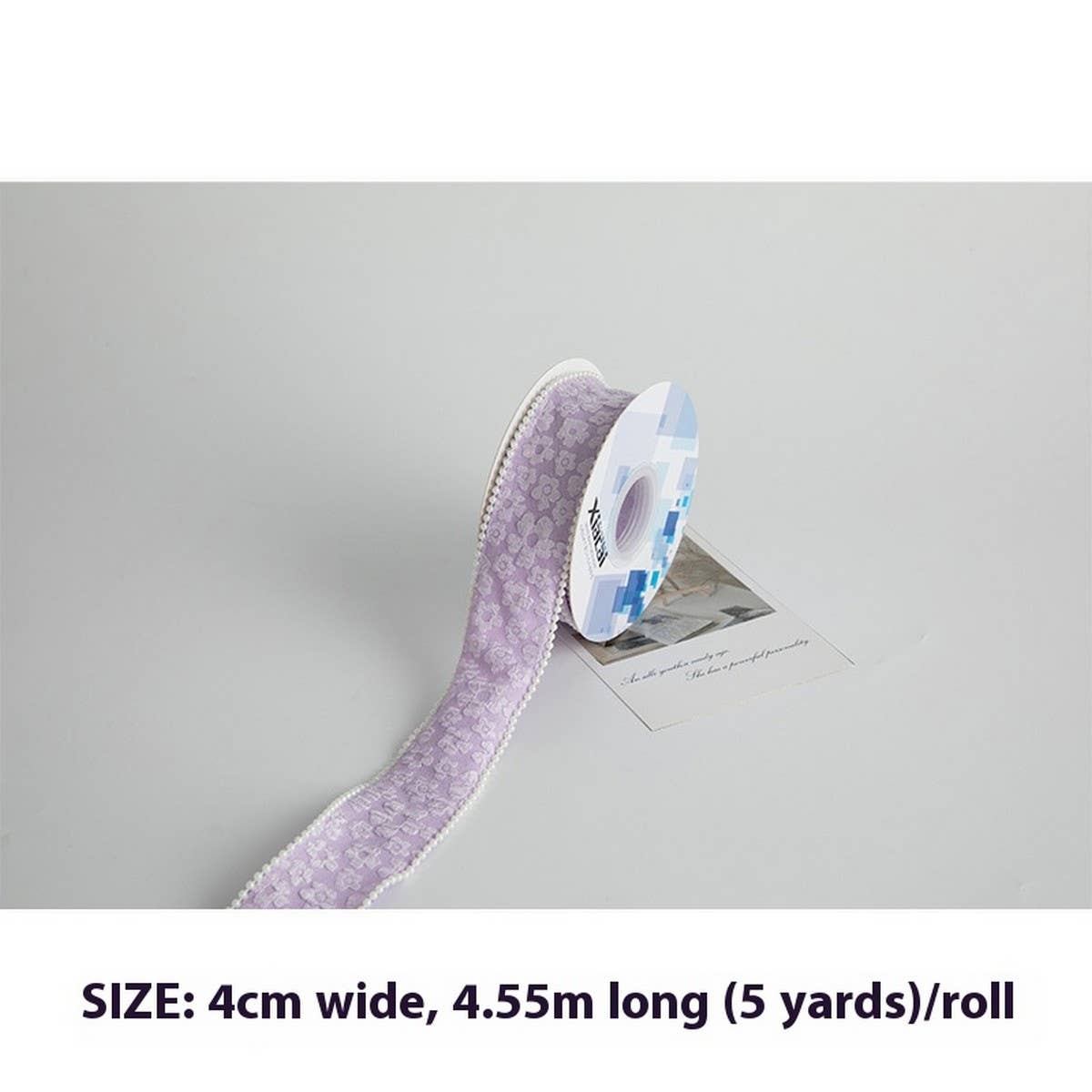 DIY FLORAL RIBBON WITH THREE-DIMENSIONAL PATTERN