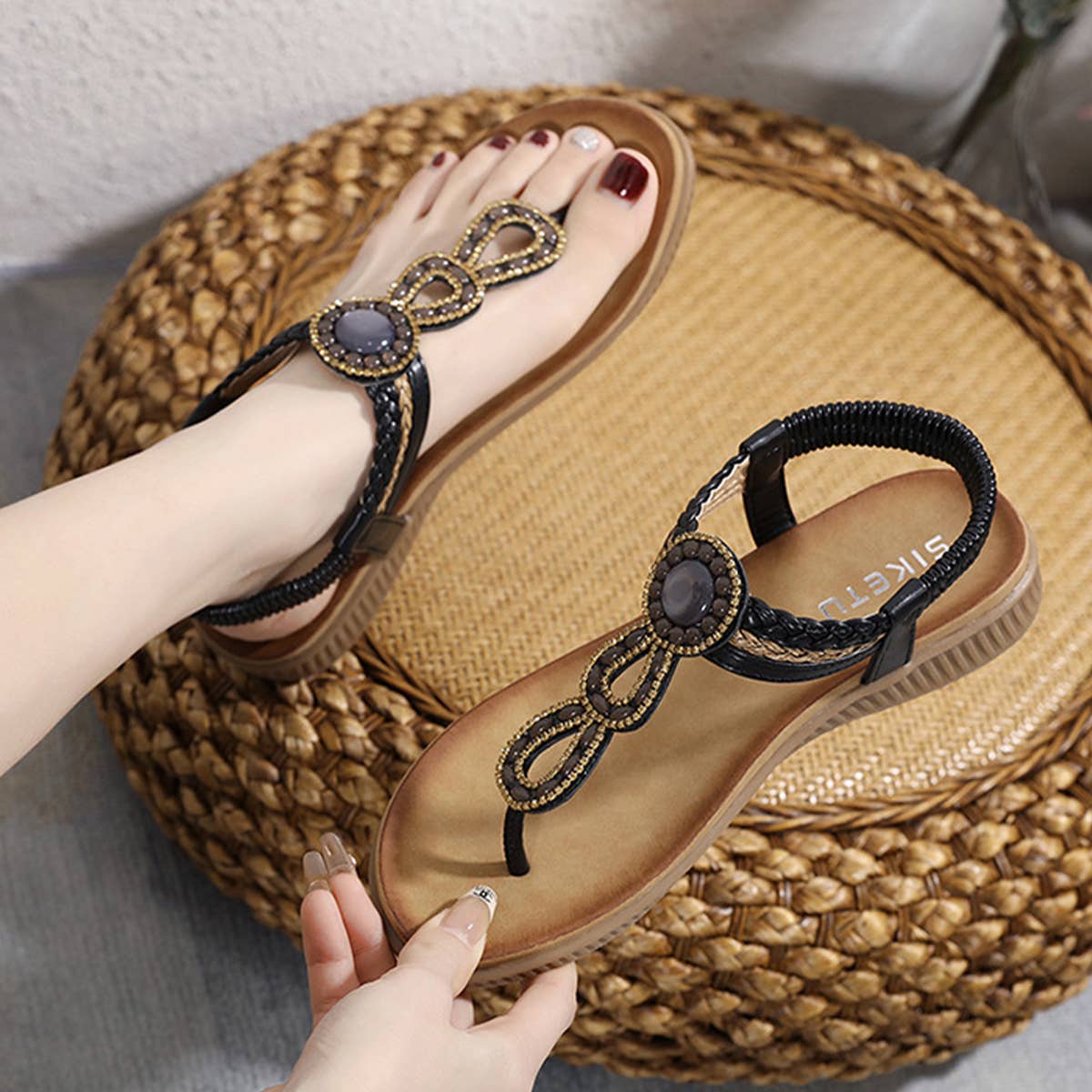BOHEMIAN COMFORT CLIP TOE SANDALS_CWSHS0503