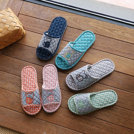 Cartoon Backpack Couple Slippers with Grip Sole_CWSHF0205