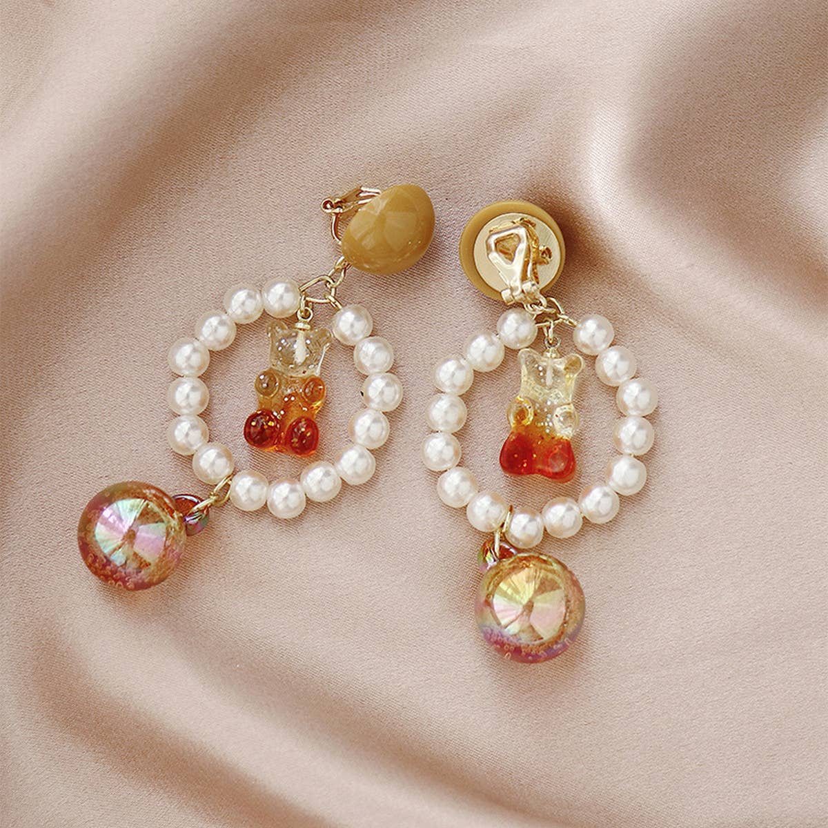 FASHIONABLE CARTOON BEAR FOREST EARRINGS_CWAJE1642