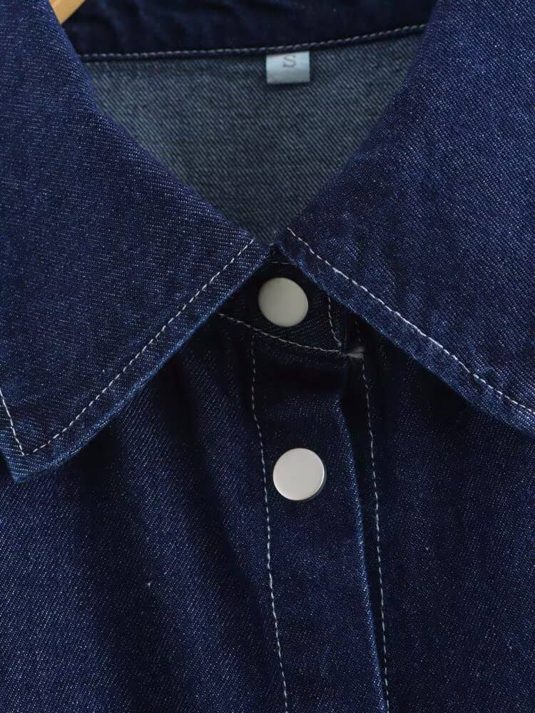 Loose belt top high-waisted trousers set