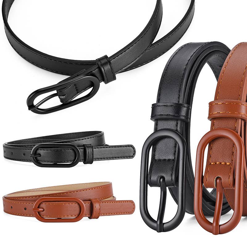 MACARON MATCHING UP PIN BUCKLE BELT FOR WOMEN