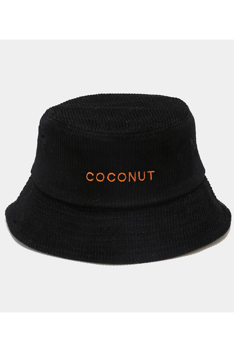 COCONUT LETTERING CASUAL FISHERMAN HAT_CWAH0406