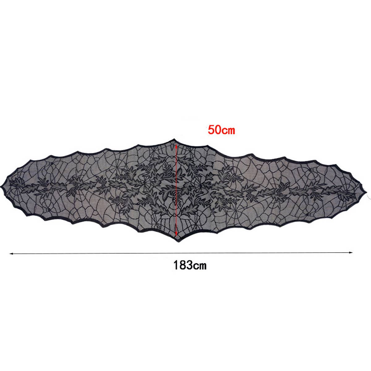 HALLOWEEN BLACK LACE SPIDER WEB WALLPAPER