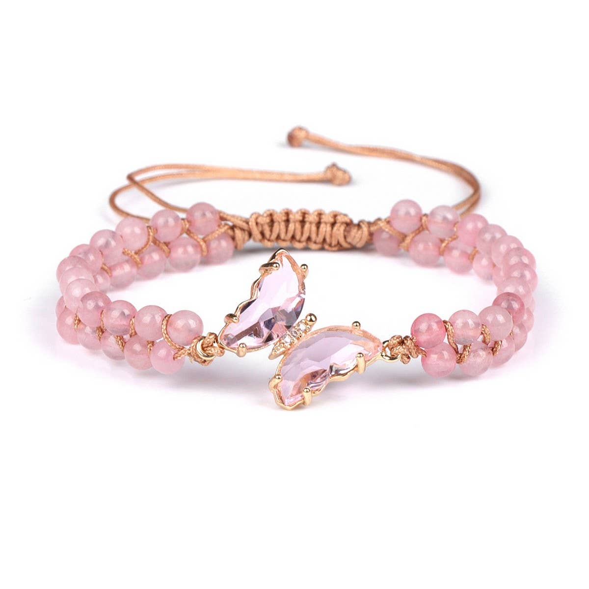 CWAJE4228_NATURAL STONE LIGHT LUXURY BUTTERFLY BRACELET