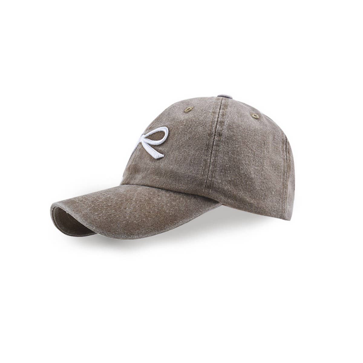 New Women's Bow Embroidered Baseball Cap CWAH1239