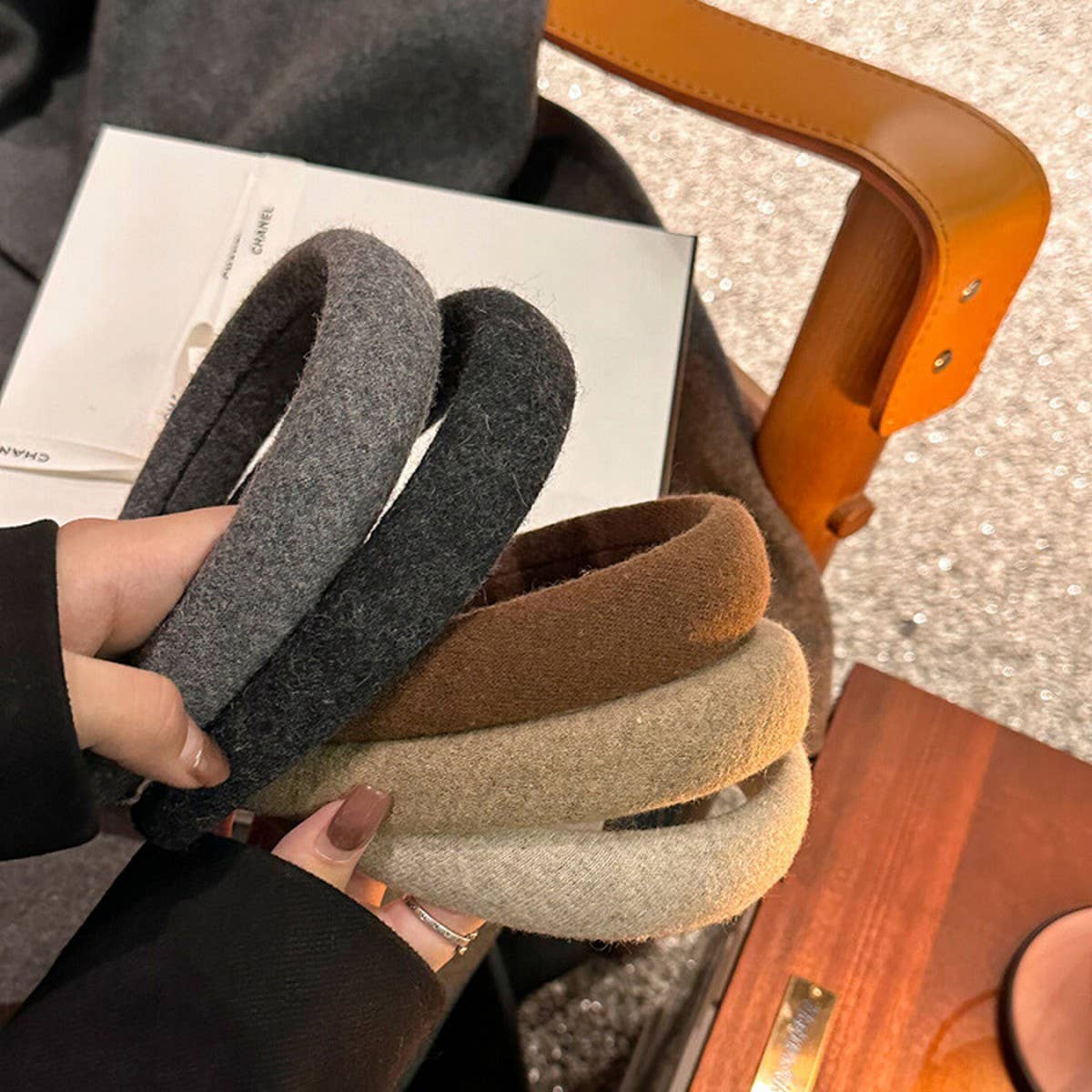 VERSATILE WOOL HIGH SKULLHEADBAND HEADDRES HAIRPIN