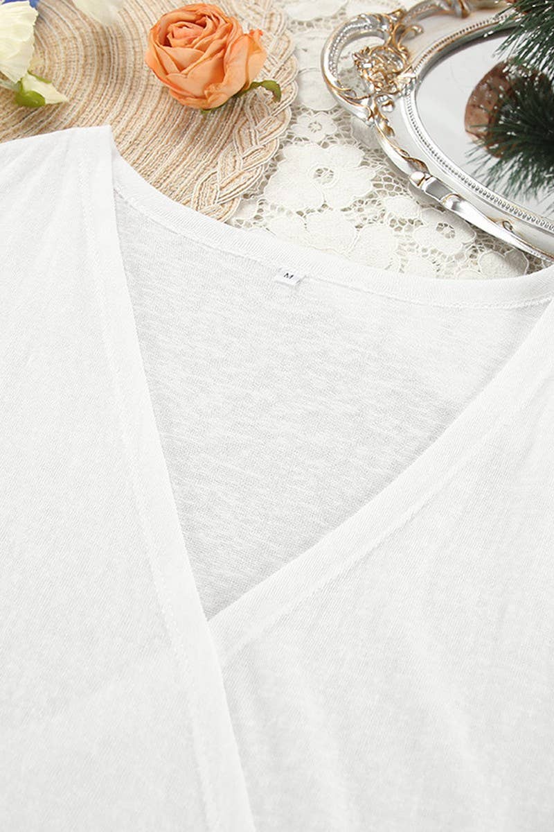 CWSPJ0342_LOOSE LONG SLEEVE KNITTED HOME WEAR DRESS