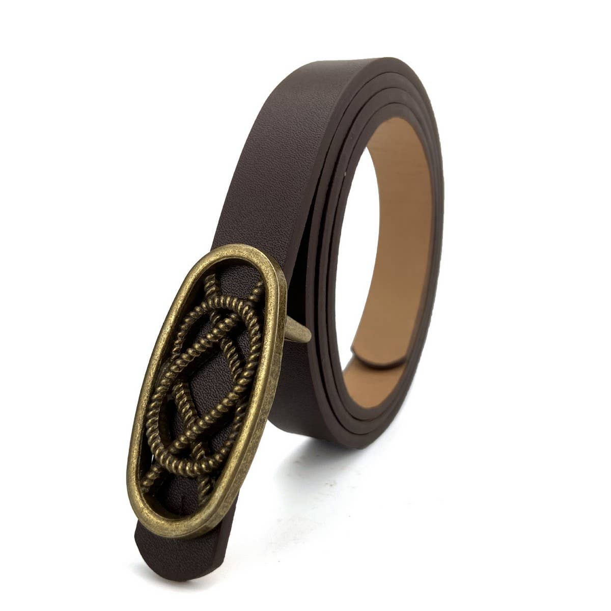 WOMEN RETRO COPPER SNAP FASTENER WAIST BELT_CWABE0182