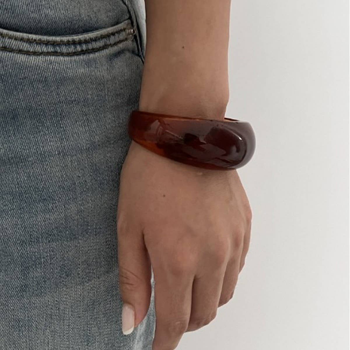 Textured Irregular Acrylic Cuff Bracelet