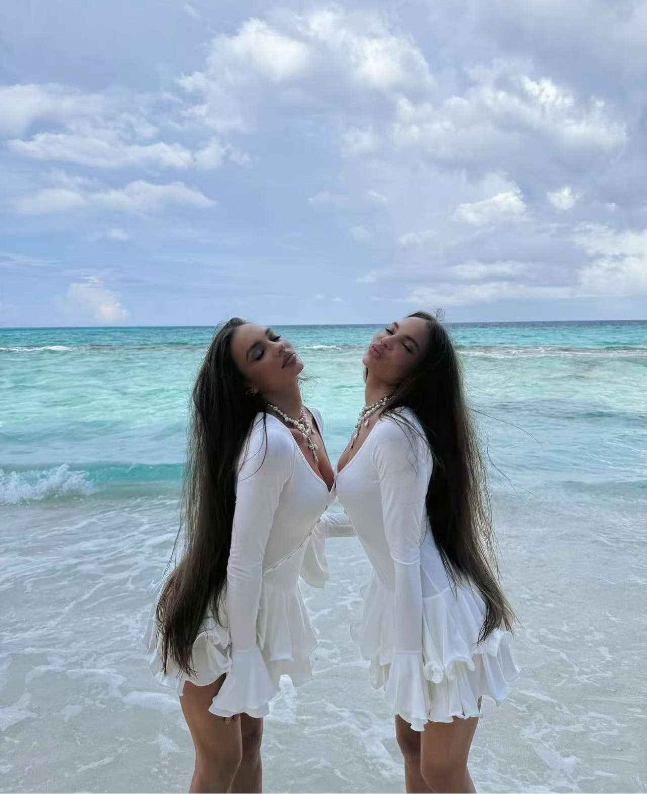 Slim Fit Asymmetrical Ruffle Beach Dress