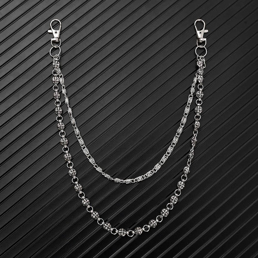 PERSONALIZED PUNK STYLE DOUBLE-LAYER TROUSER CHAIN_CWMM4884