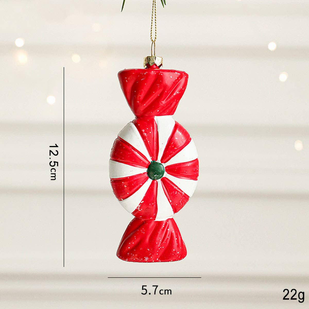 Painted Plastic Christmas Tree & Car Hanging Deco_CWMM9695