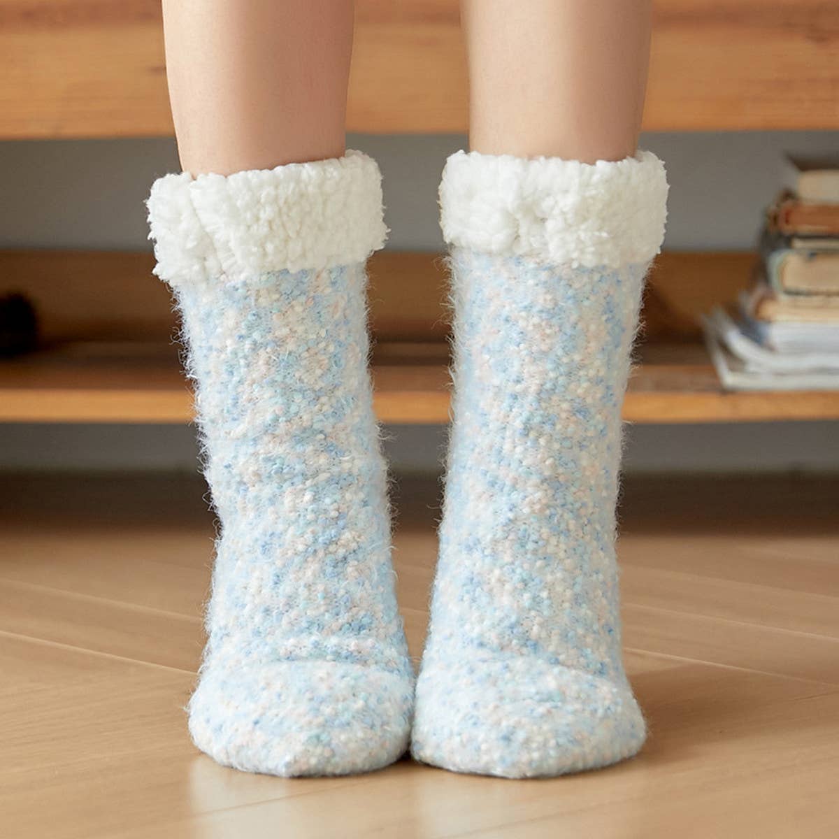 WOMEN PLUSH SNOW SOCKS PLUSH INDOOR SLIPPERS