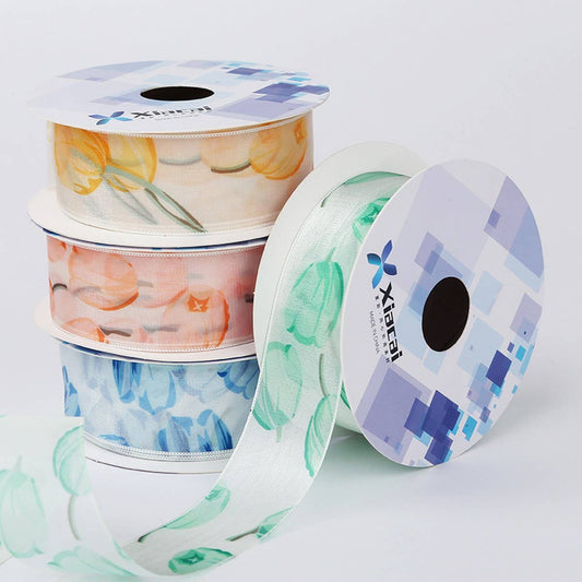 TULIP GIFT WRAPPING RIBBON RIBBON DIY RIBBON
