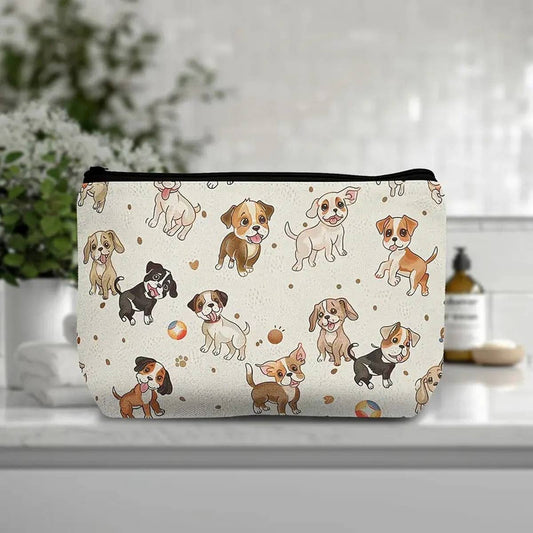 CARTOON PUPPY PATTERN COSMETIC BAG_CWAB2272