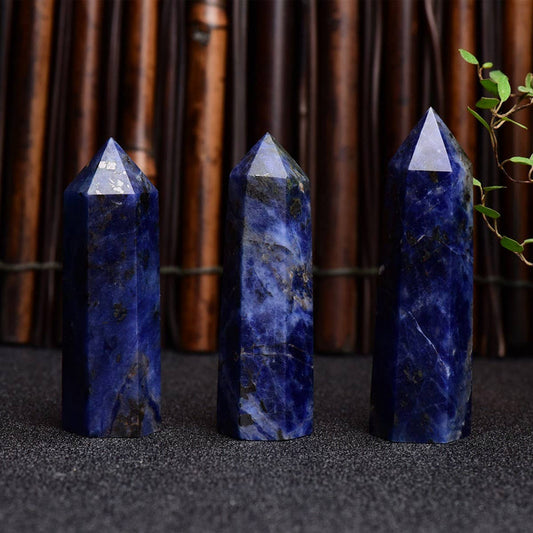 Natural Blue Lace Agate Crystal Tower