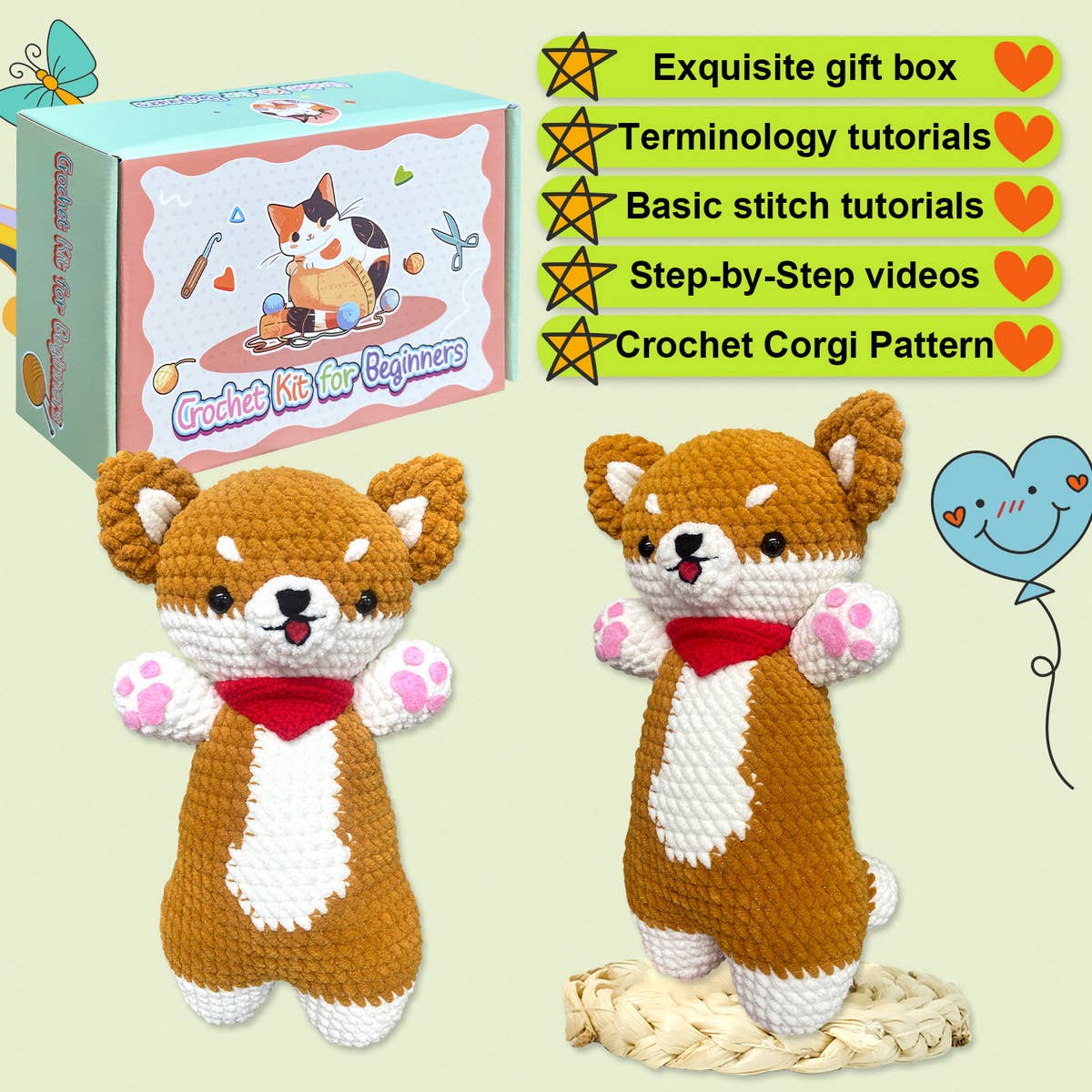 HAND-WOVEN DIY CROCHET DOLL MATERIAL KIT