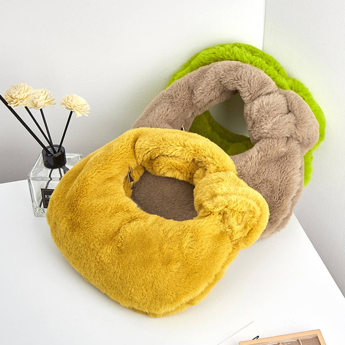 SIMPLE SOLID COLOR MAKEUP BAG DUMPLING BAG_CWAB1434