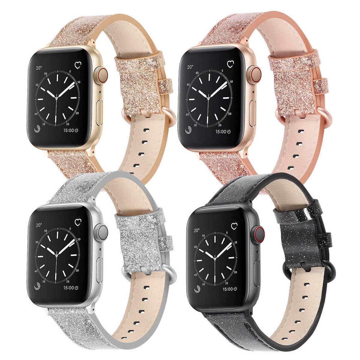 APPLE WATCH/IWATCH GLITTER CLASSIC BUCKLE STRAP_CWWW0082