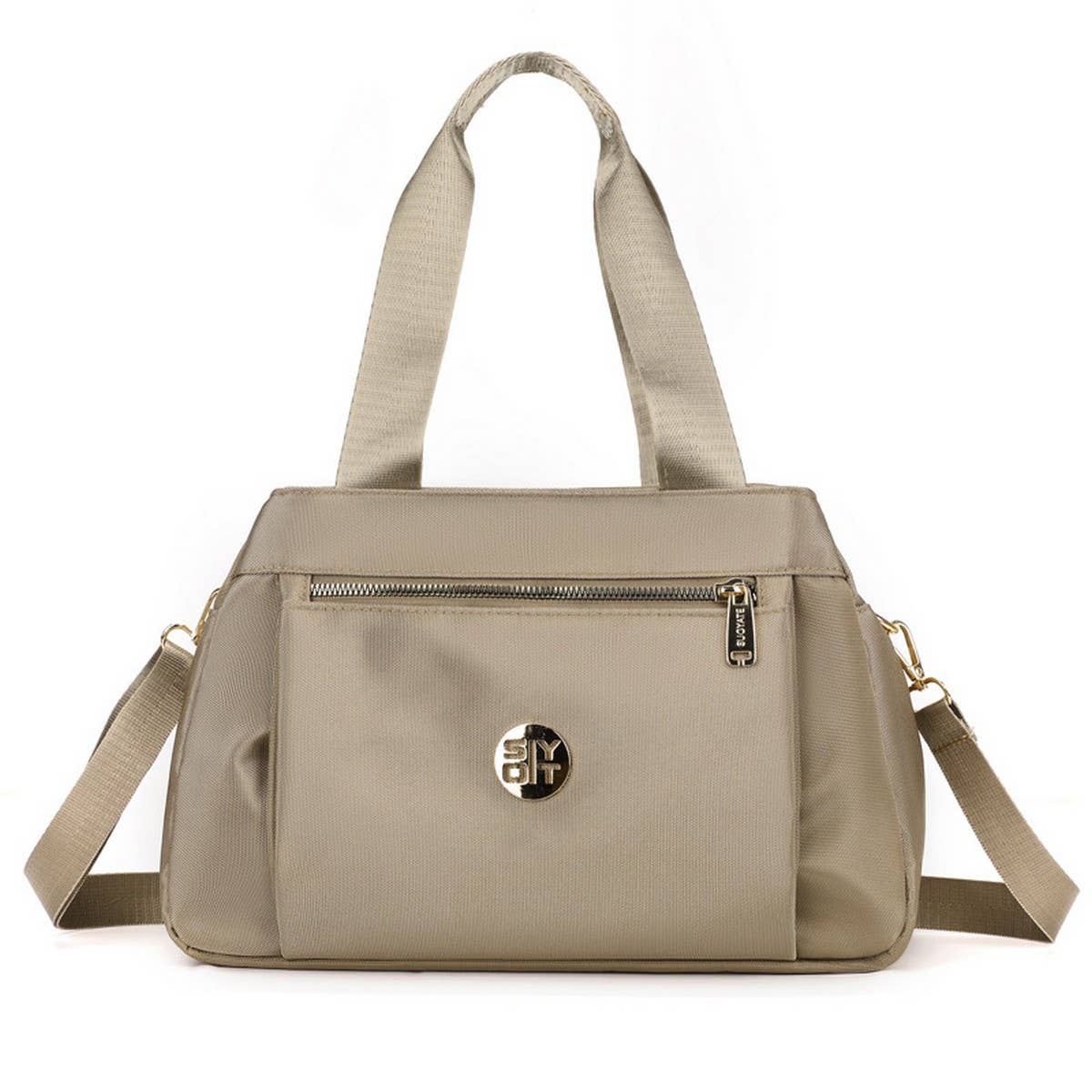 FASHION MULTI-COMPARTMENT CANVAS SHOULDER BAG_CWAB3450