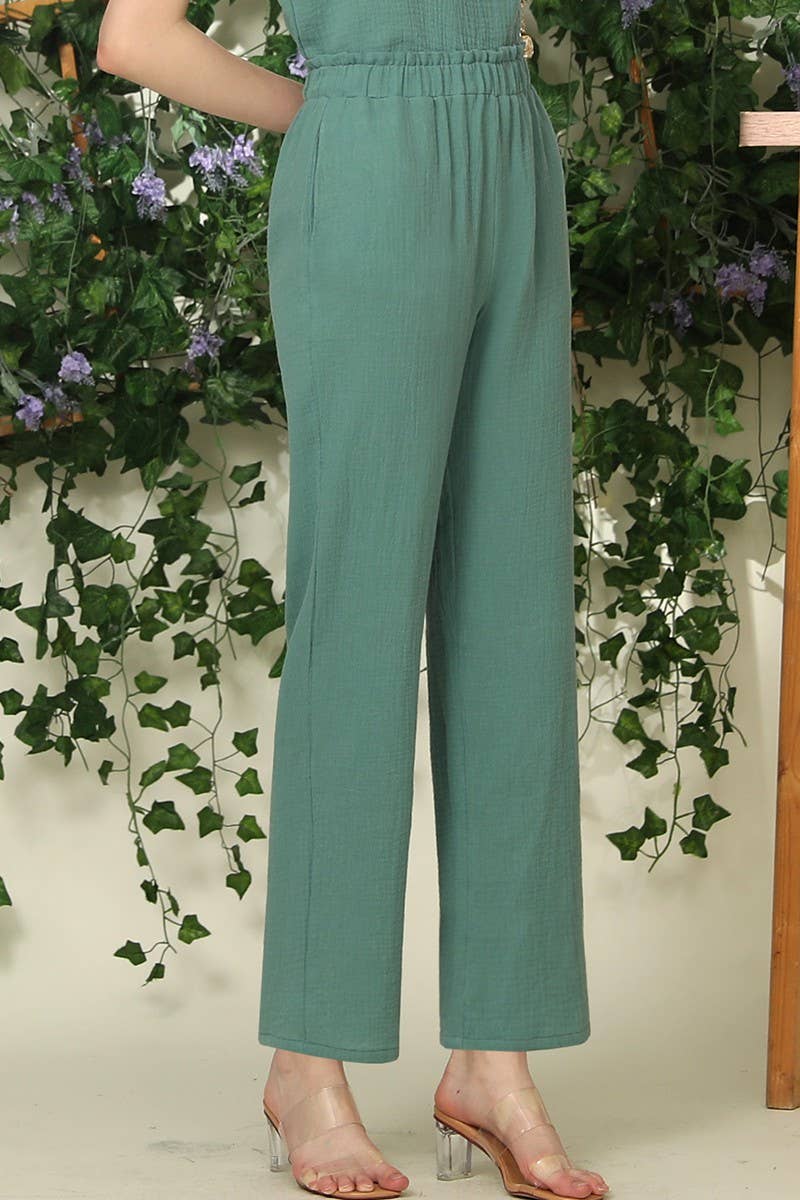 CWBLP425_BANDED SMOCKING LONG PANTS