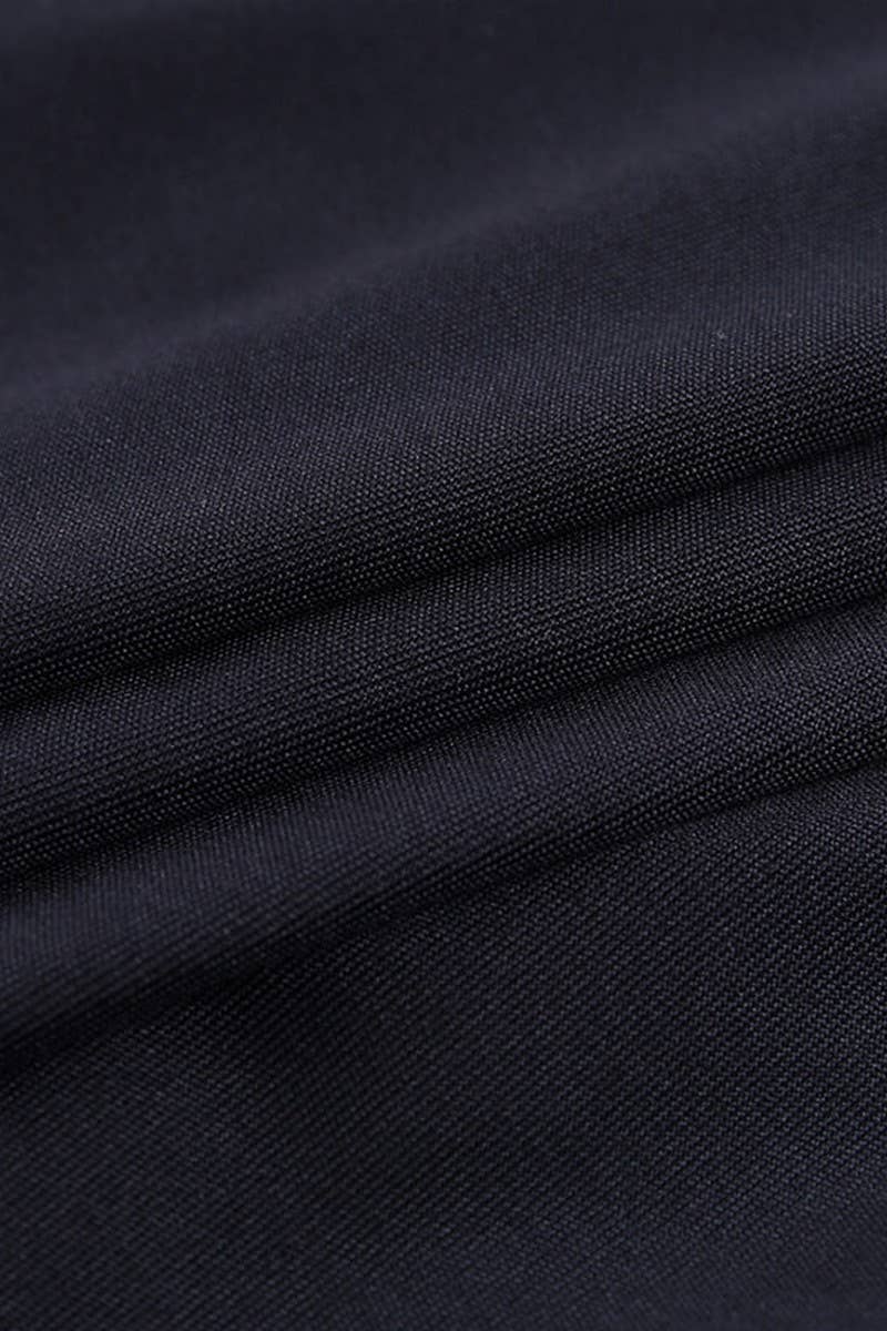 CWDSD6718_BLACK SEXY KNITTED LACE LONG SLEEVE DRESS