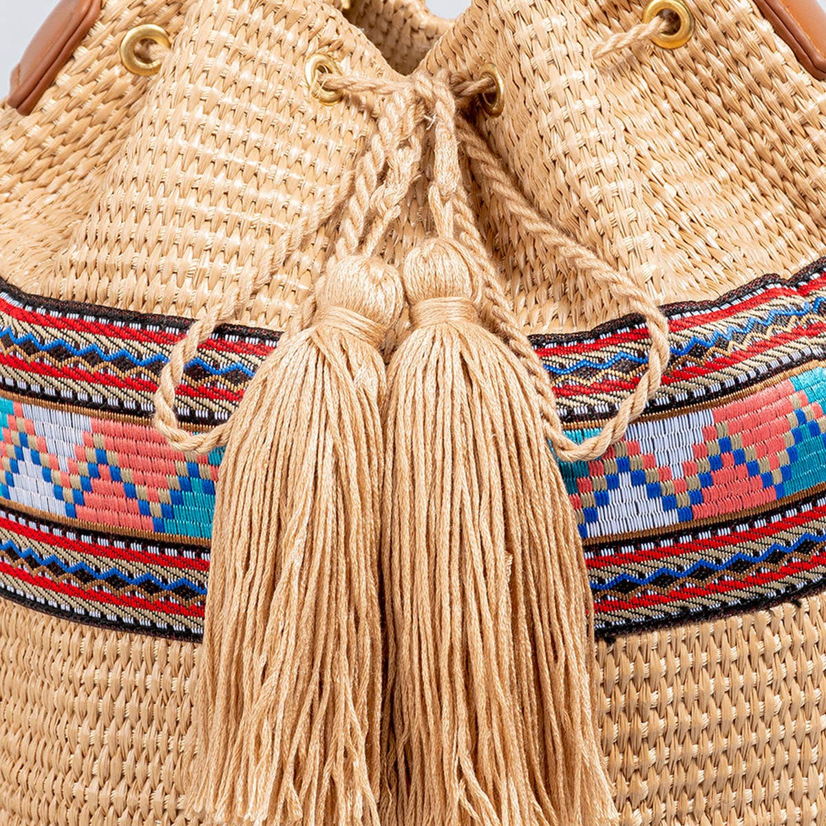 WOMEN EXQUISITE ONE-SHOULDER STRAW BAG_CWAB1994