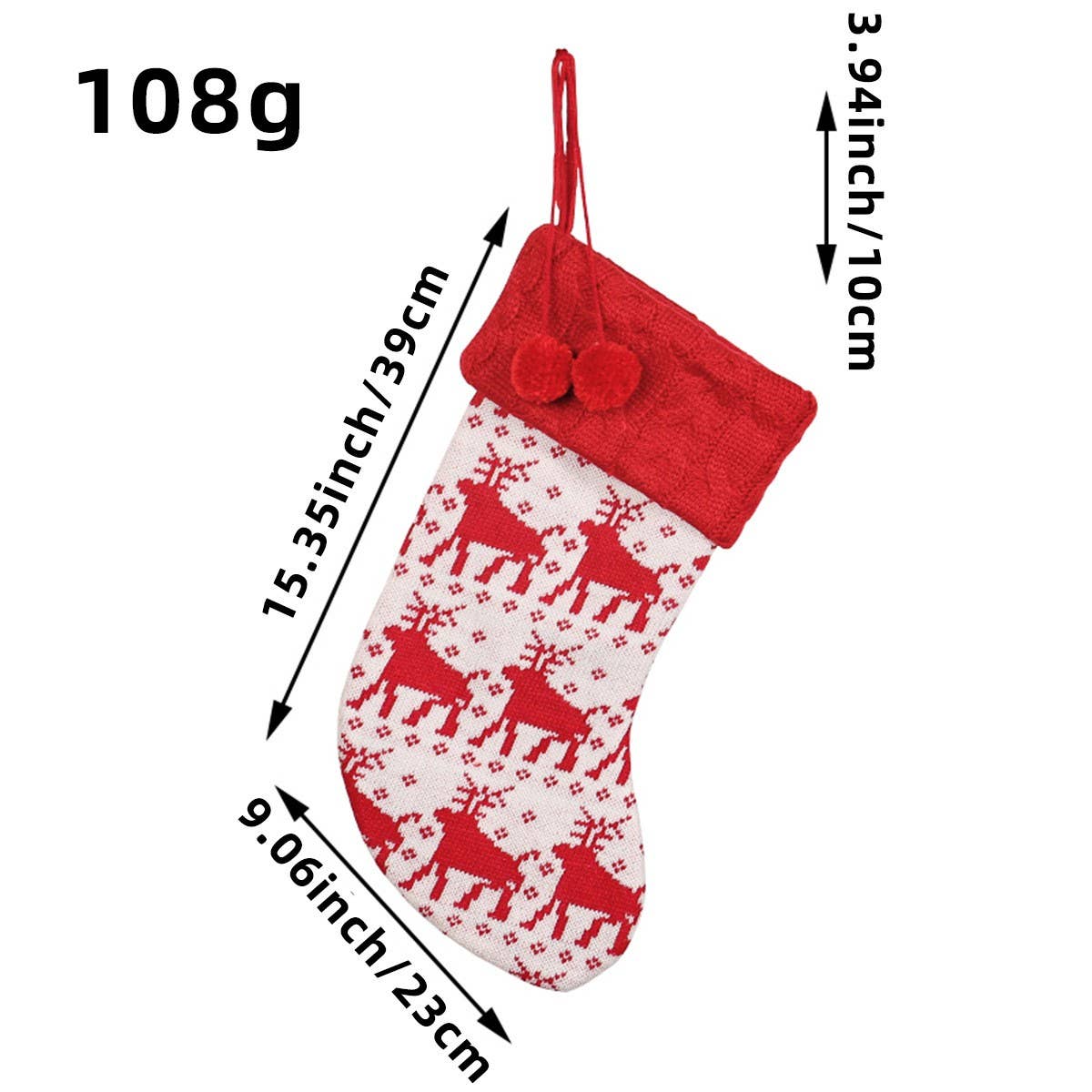 NEW CHRISTMAS CUTE KNITTED WOOL SOCKS GIFT BAG