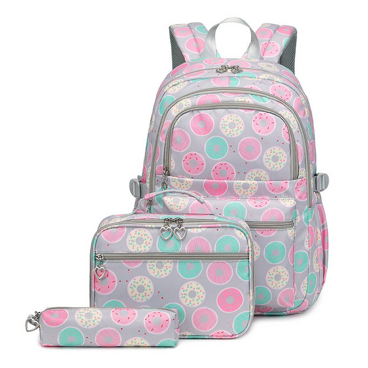 Backpacks for School, Donut 3-Piece Set Girls_CWAB5458
