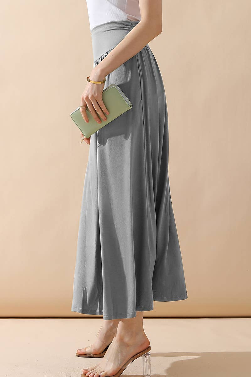 CWBLS116_CASUAL LONG LENGTH MAXI STYLE WAIST LIGHT SKIRT