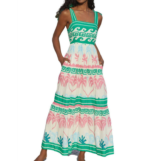 Sexy bow sling bandage spring dress