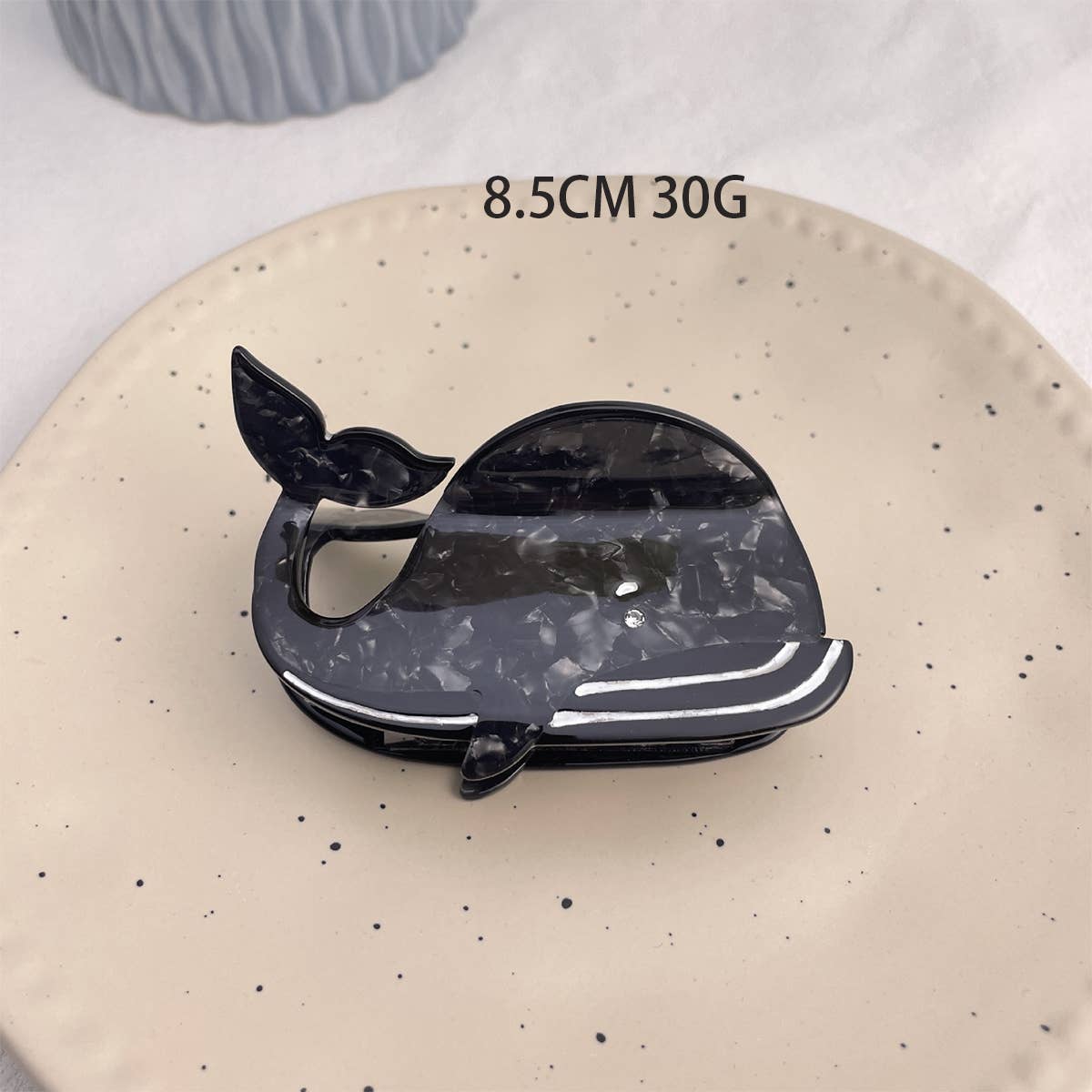 OCEAN WHALE SHELL FISH SEASHELL HAIR CLAW CLIPS_CWAHA0550