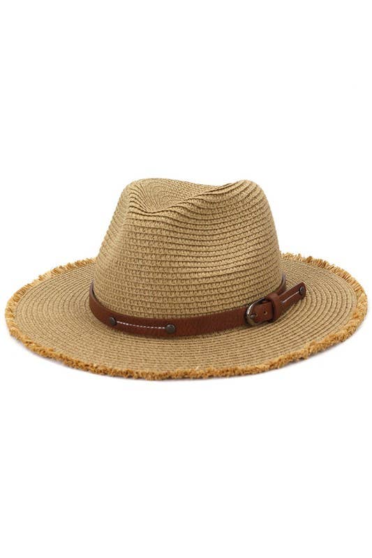 BELT BAND TRENDY STRAW HAT_CWAH108